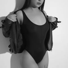 black and white