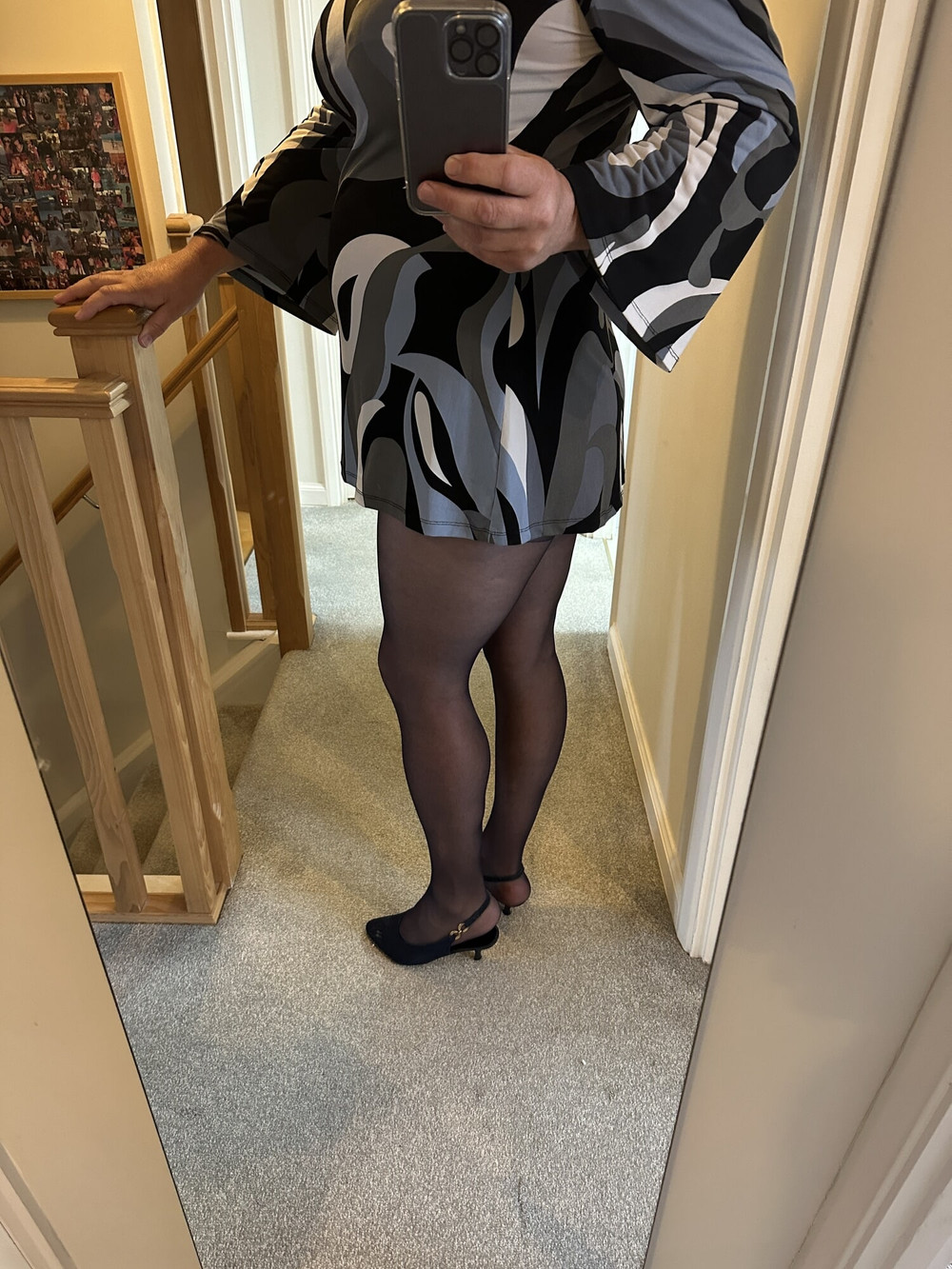 Navy Blue sheer tights #6