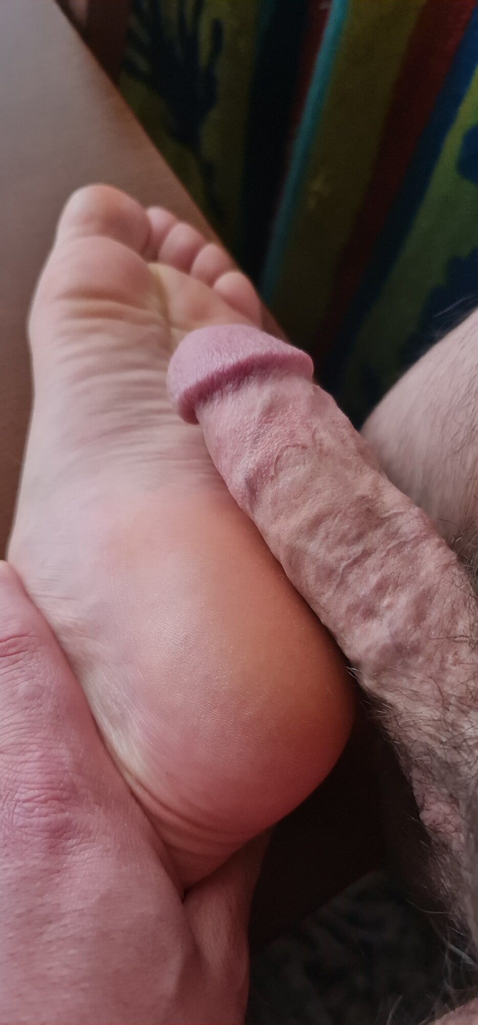 Hard Cock On Wrinkled Feet Soles #3