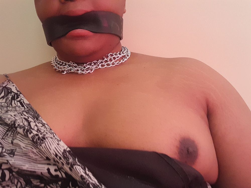 BBW Trans Chained and Gagged #2