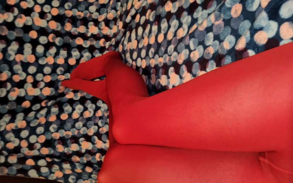 My New Red Pantyhose  #5