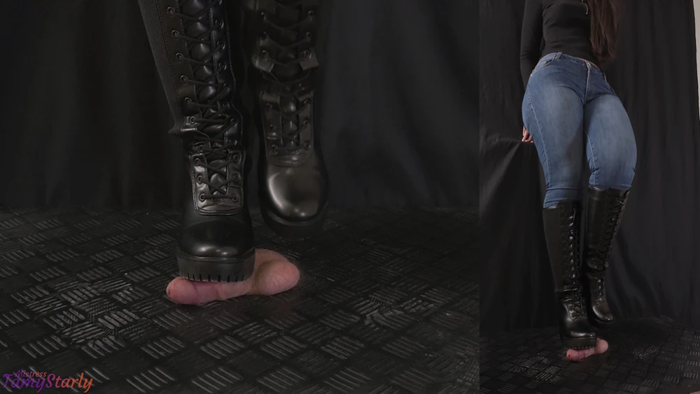 The Stomping Nightmare in Rough Leather Lace Boots #5