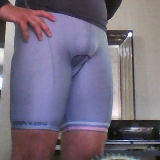 WHAT I WEAR TO MY COED CYCLING GROUP....BULGING SPANDEX! #9