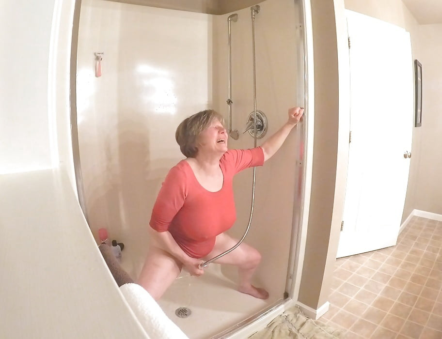 GILF masturbates in wet t-shirt #52
