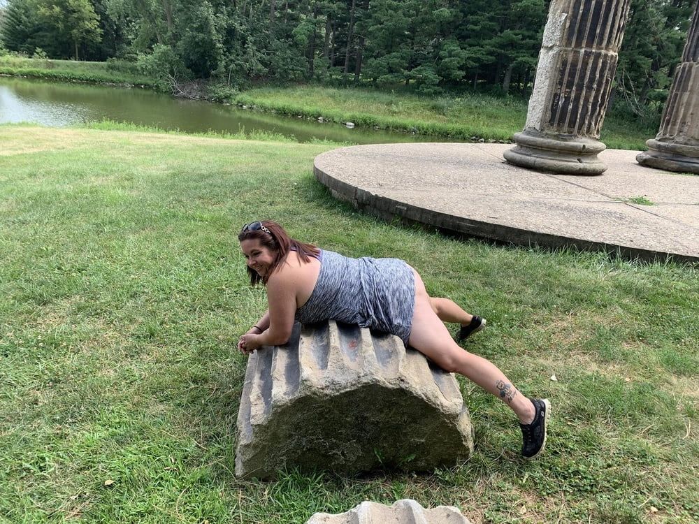 Sexy BBW Outdoors at the Park #15
