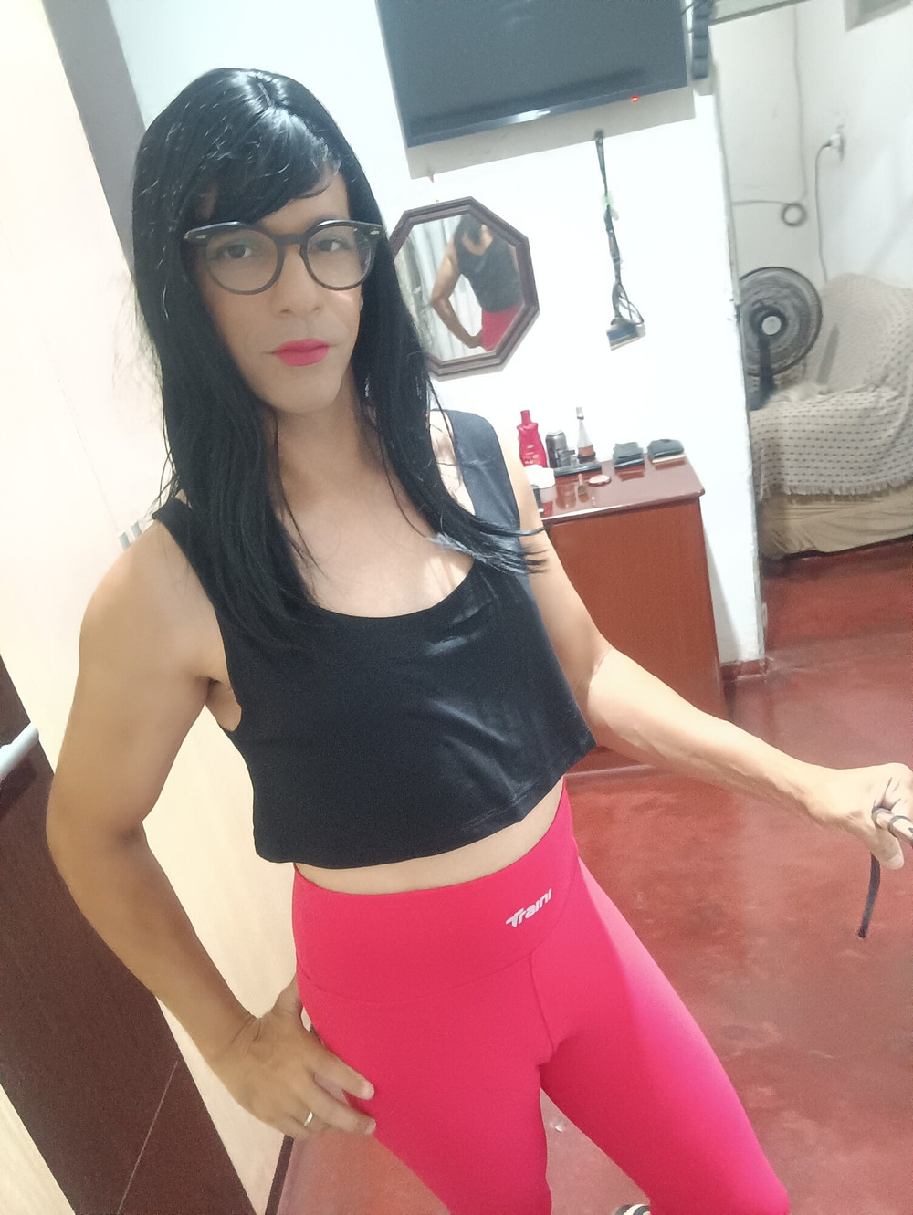 Sakura Nakamura Costume legs Red Gym #38