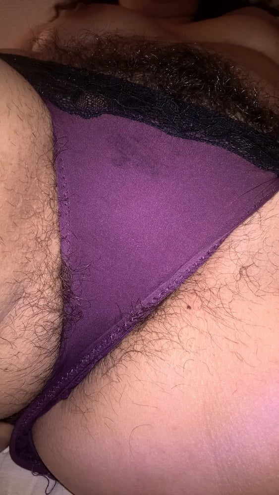 Hairy Wet Wife In Purple Panties #13