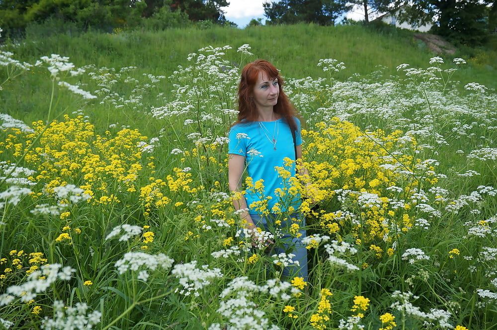My Wife in White Flowers (near Moscow) #37