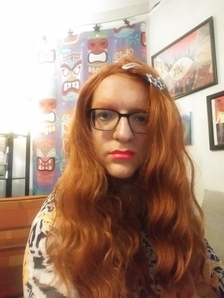 Redhead shemale trans masturbation cum cock  #4