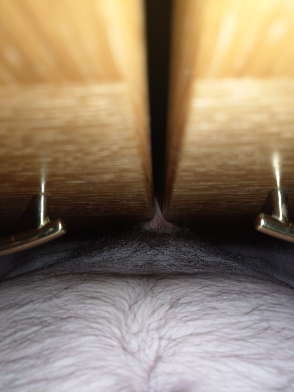 Cock accidentally clamped in locker 