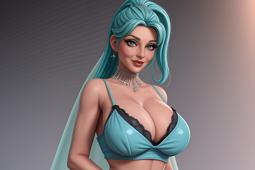 AI Generated Porn Featuring Huge Tit Ice Queens #8
