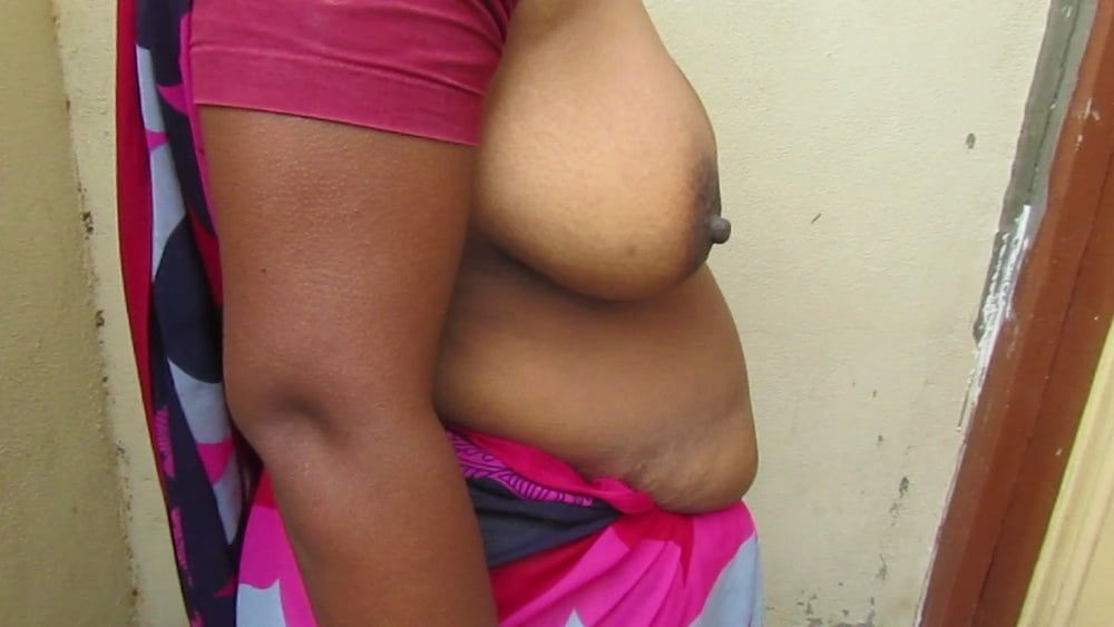 tamil aunty standing to show her boobs  very hot #53