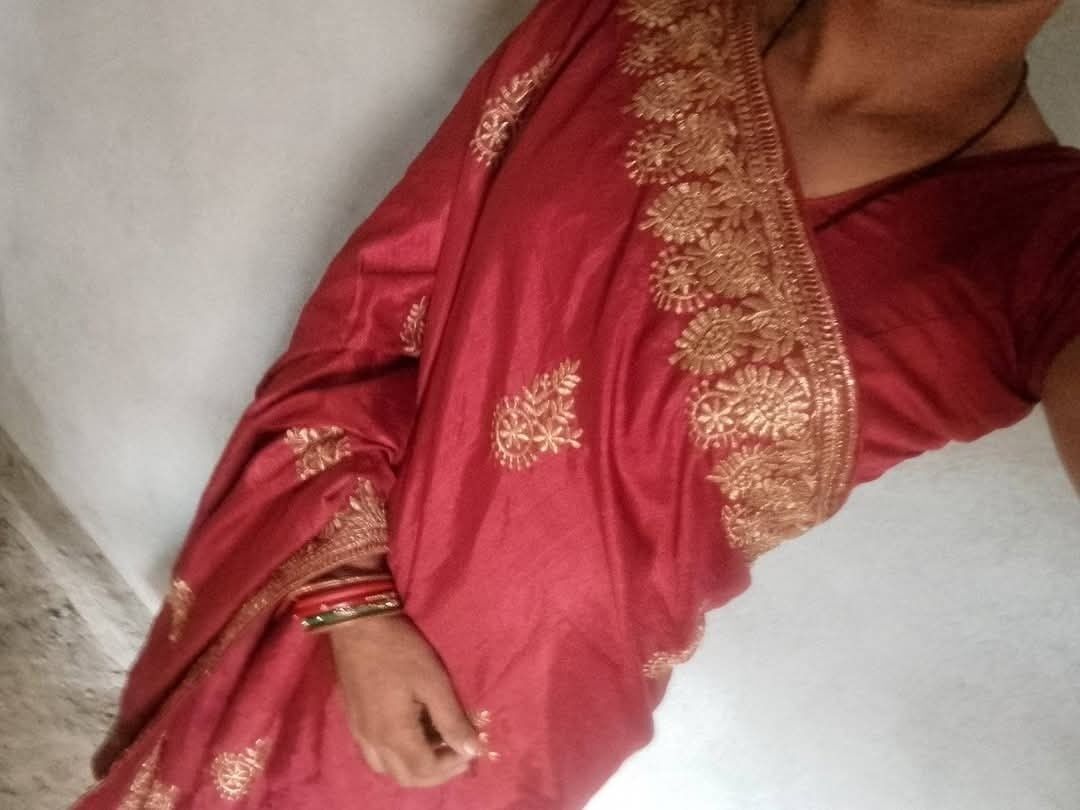 Wear red saree #35