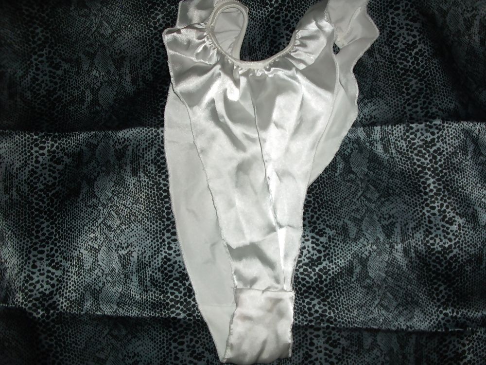 A selection of my wife's silky satin panties #43