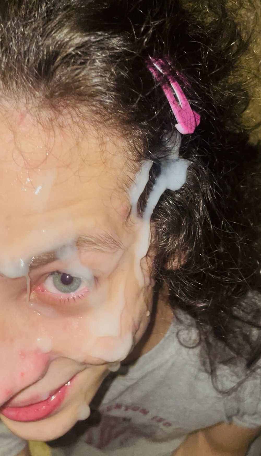 Huge Cum Facial on Beautiful Boy