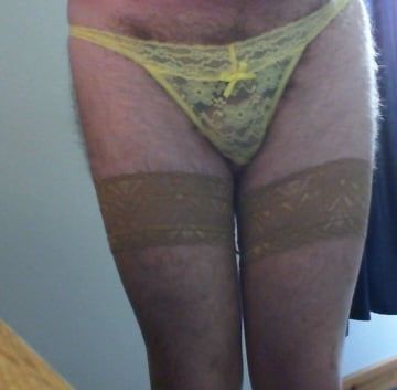 Sexy yellow underwear  bought from a lady including pics