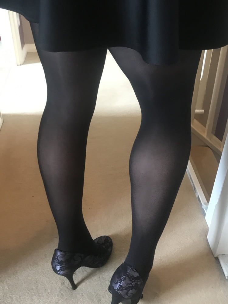 Black hold up stockings #30