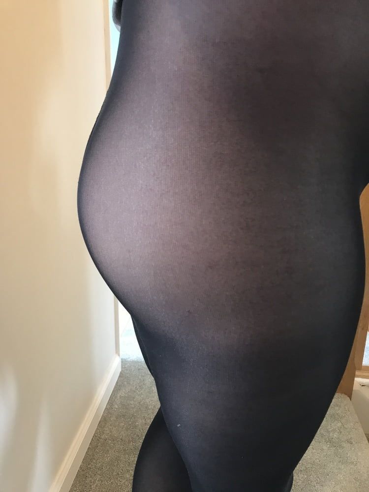 Blue opaque tights #19