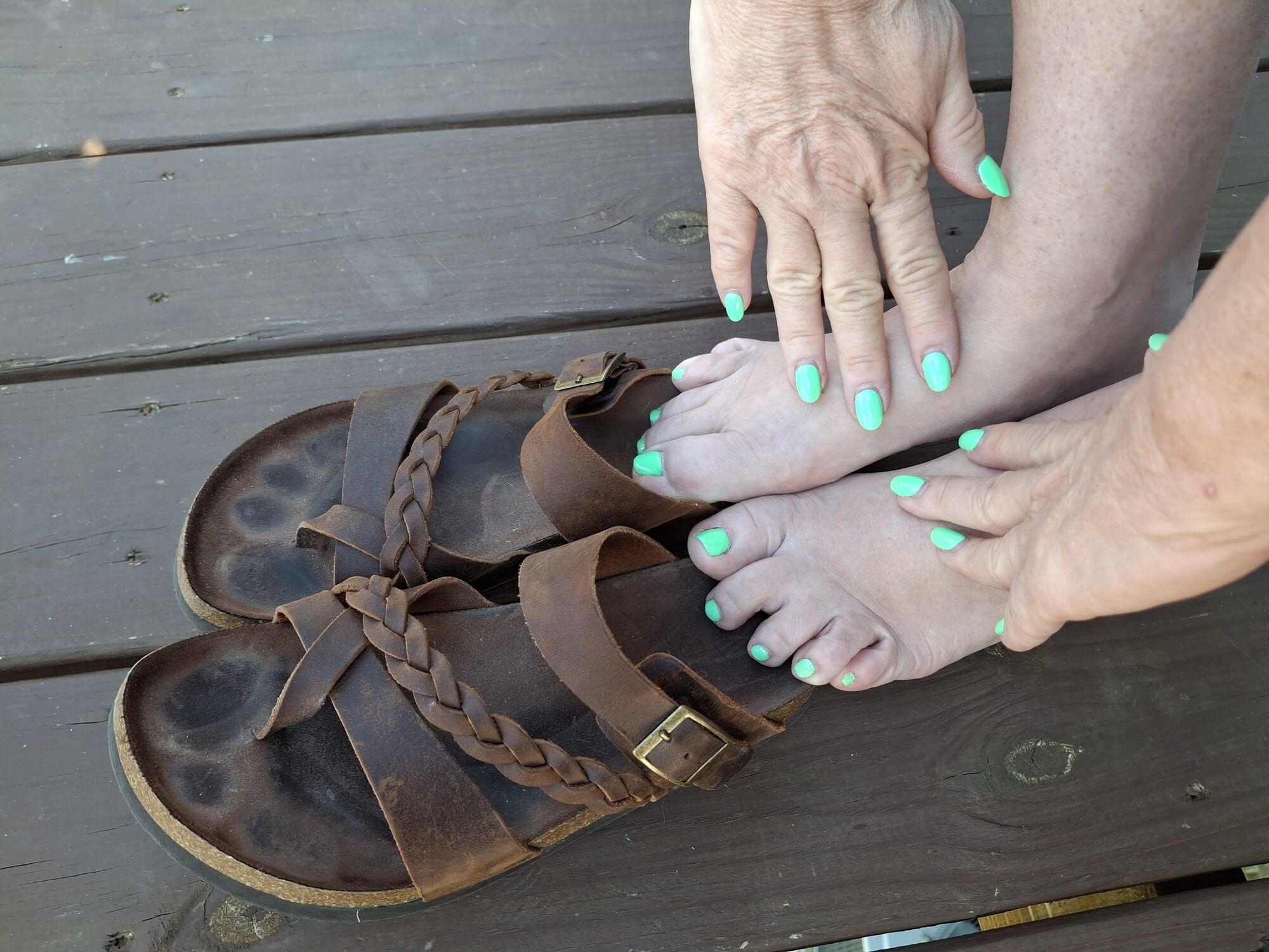 Cute little green toes #14