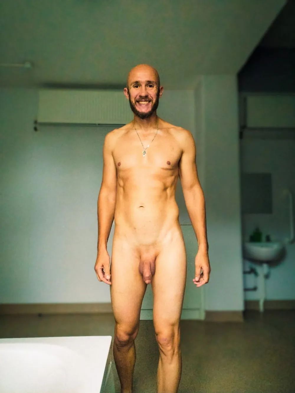 Skinny guy posing #9