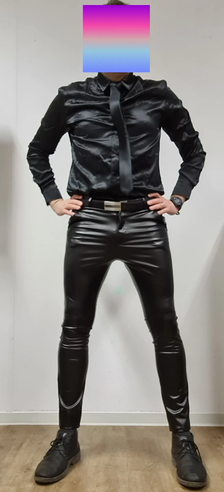 Gay in leather and satin #2