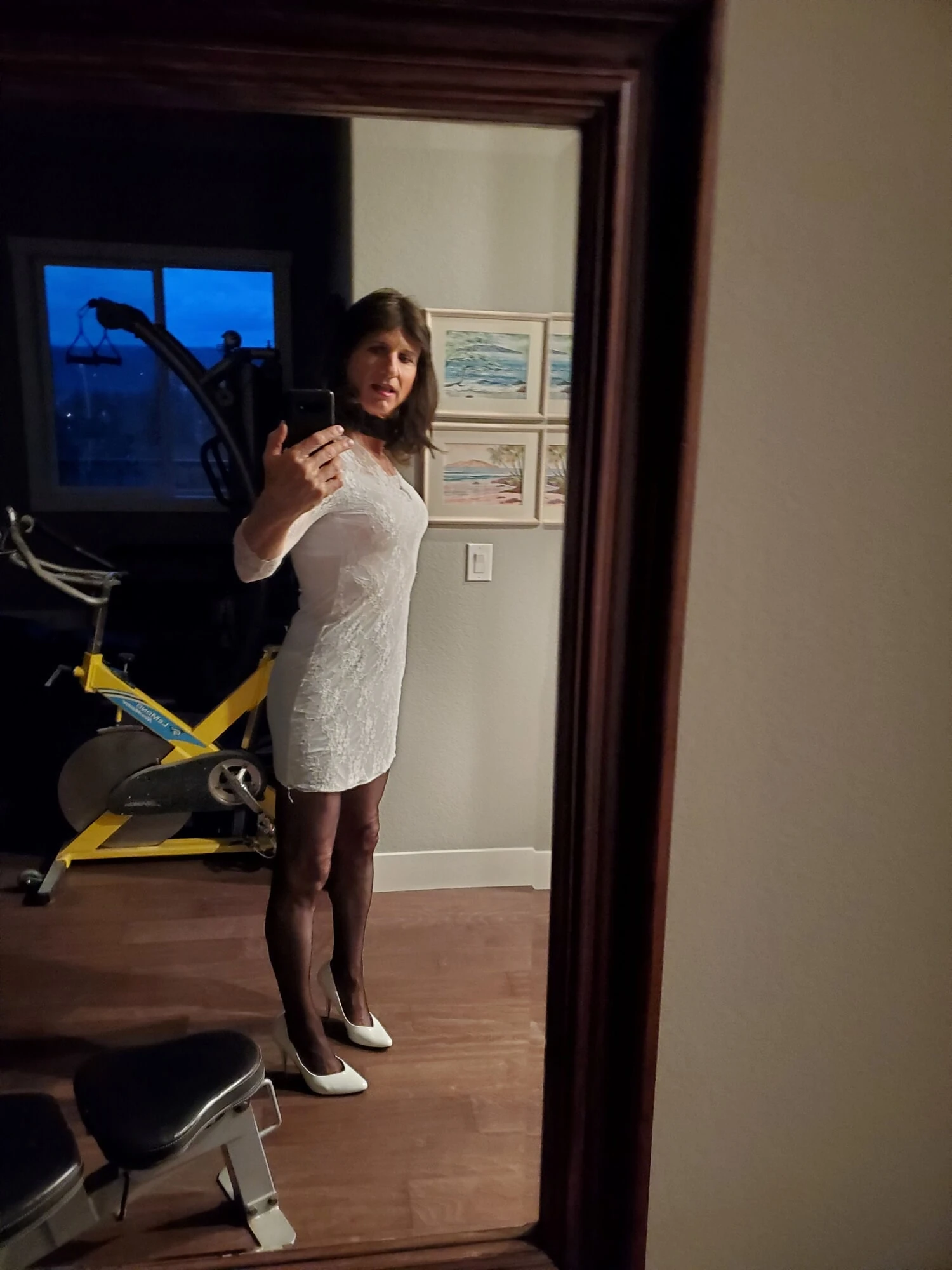 White dress