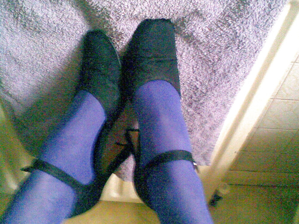 purple pantyhose #2