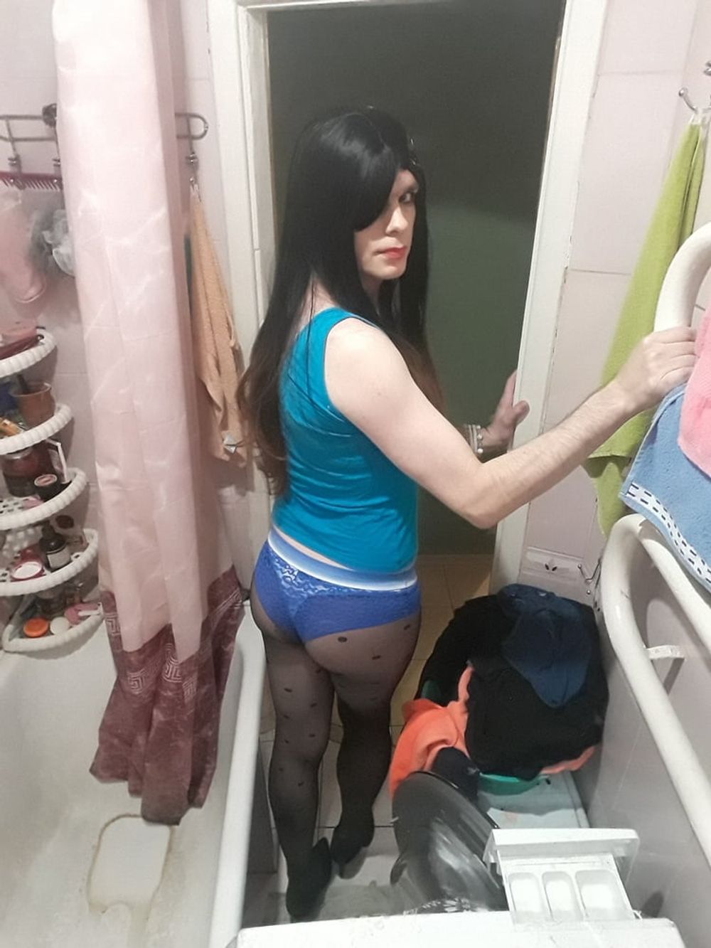 January 2020 - Blue lace panties #4