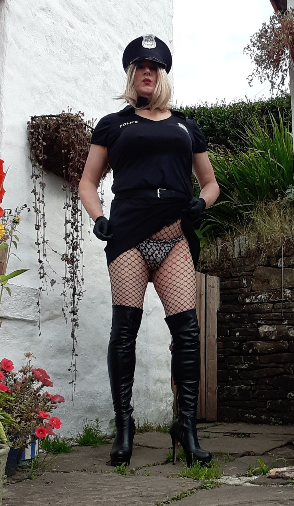 sissy cop outdoors #22