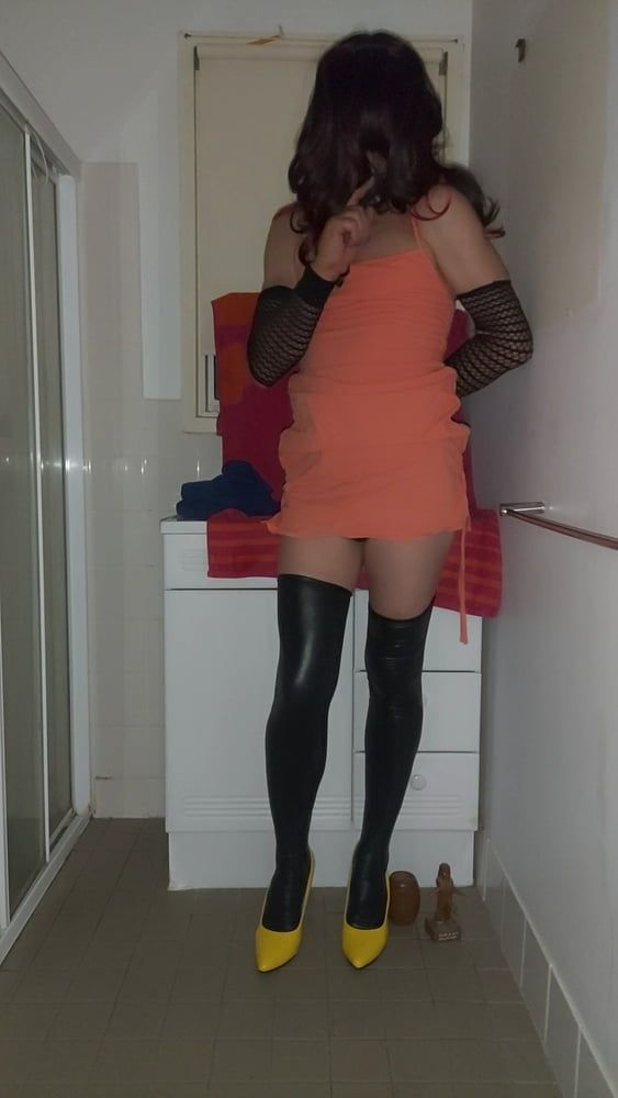 Orange dress  #15