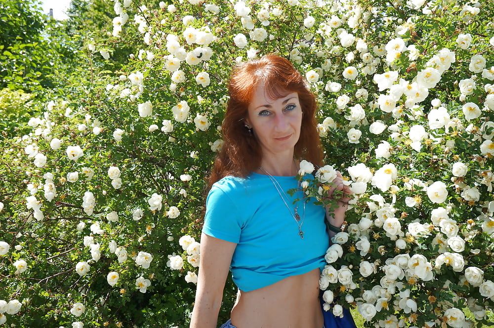 My Wife in White Flowers (near Moscow) #10