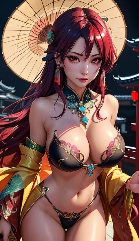 cute Chinese girl in temple (Ai model) #31