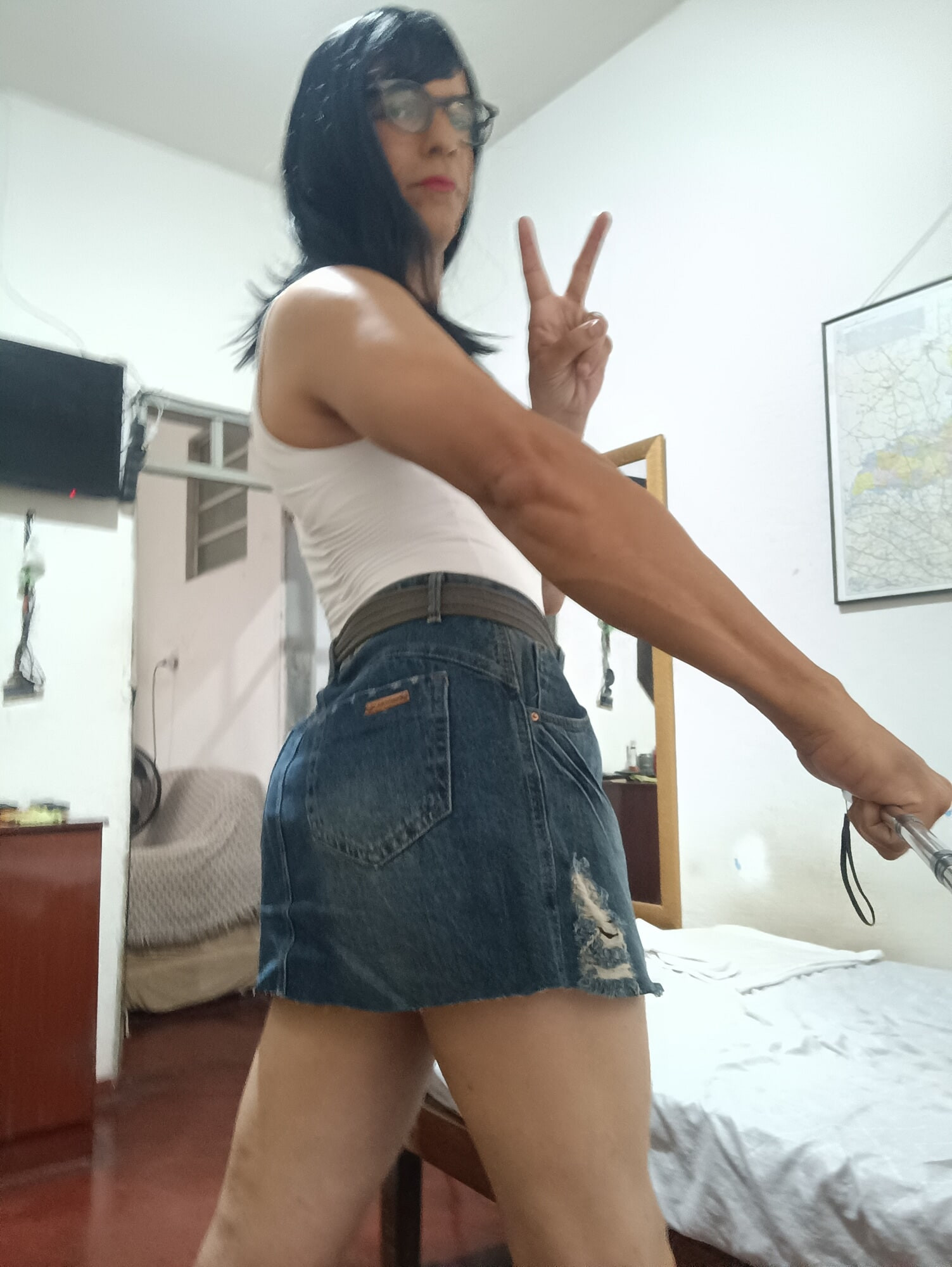 Cute Bodysuit And Jeans Short  #44