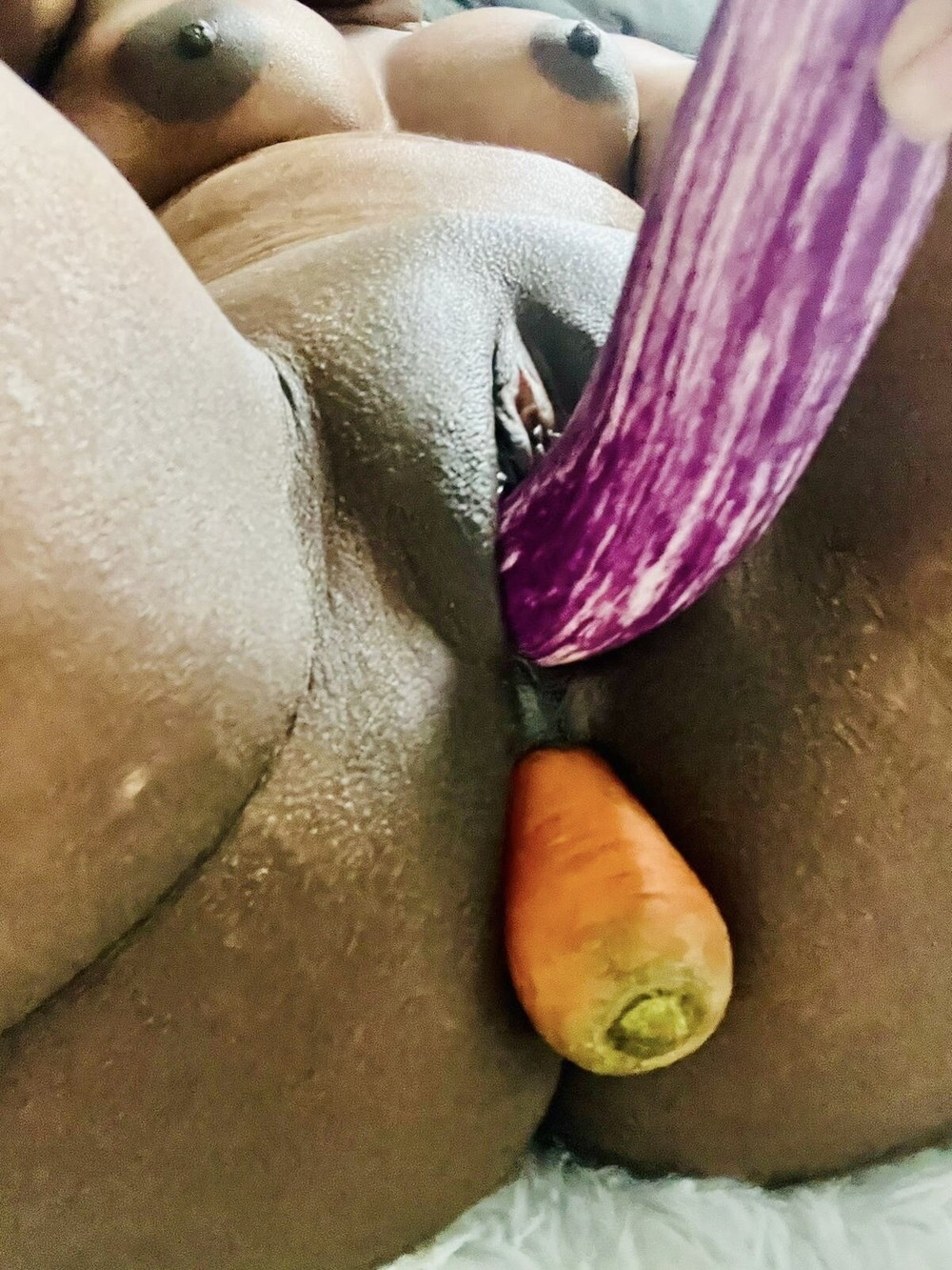 Pussy filled with vegetables  #3