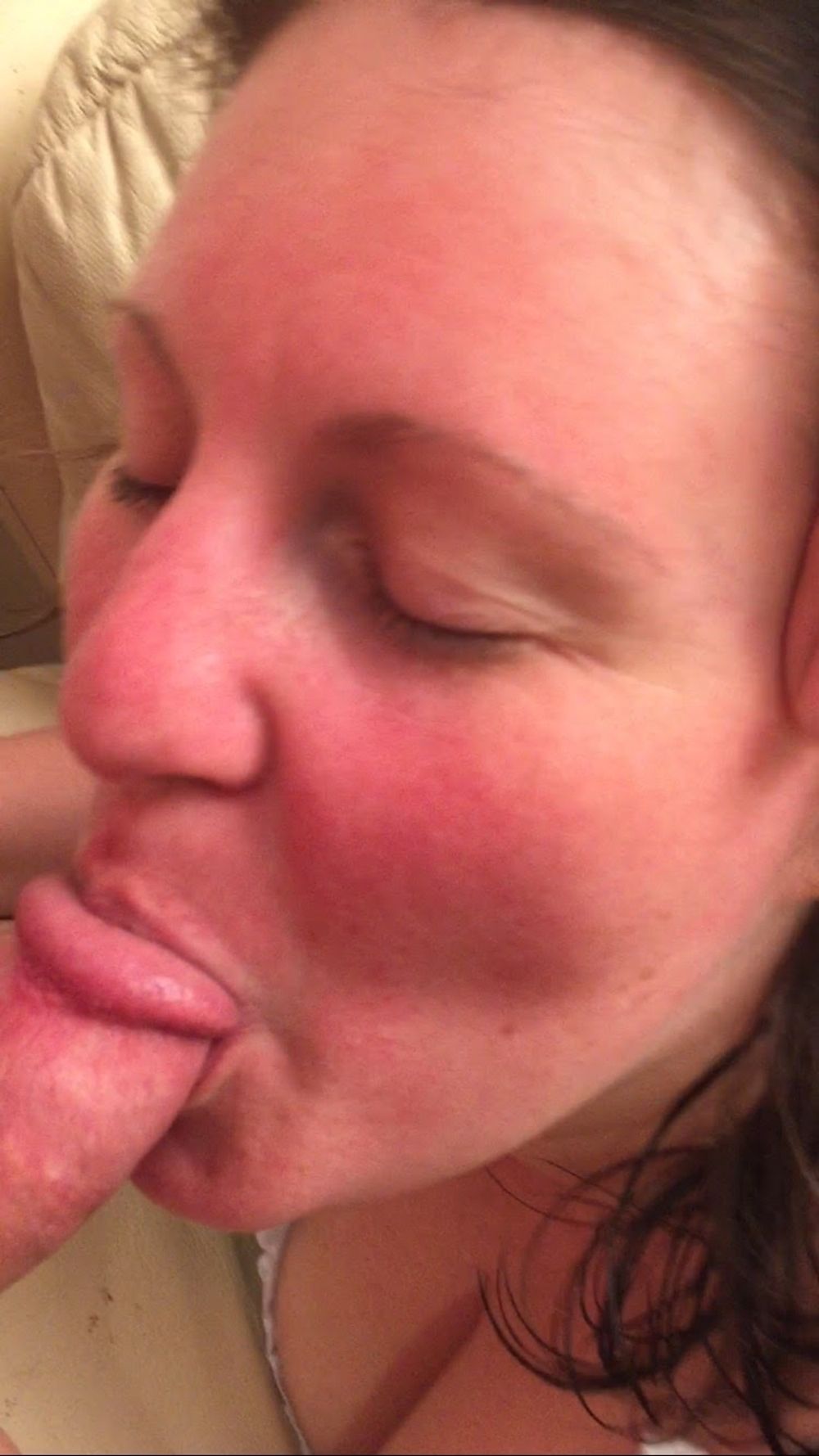 Beautiful blushing blowjob  #13