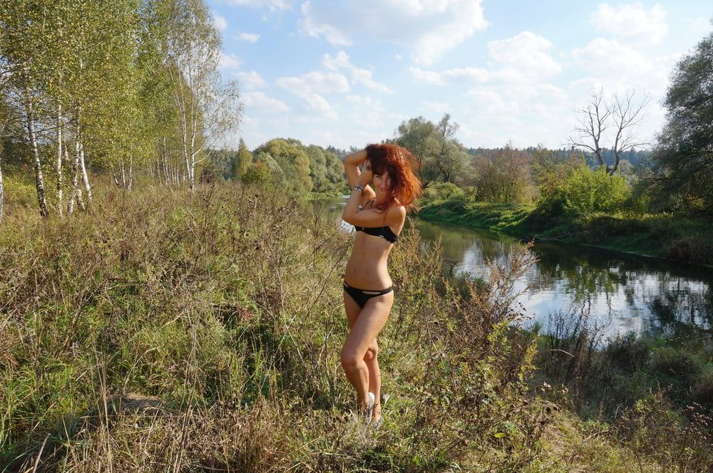 Flame Redhair on River-Beach #27