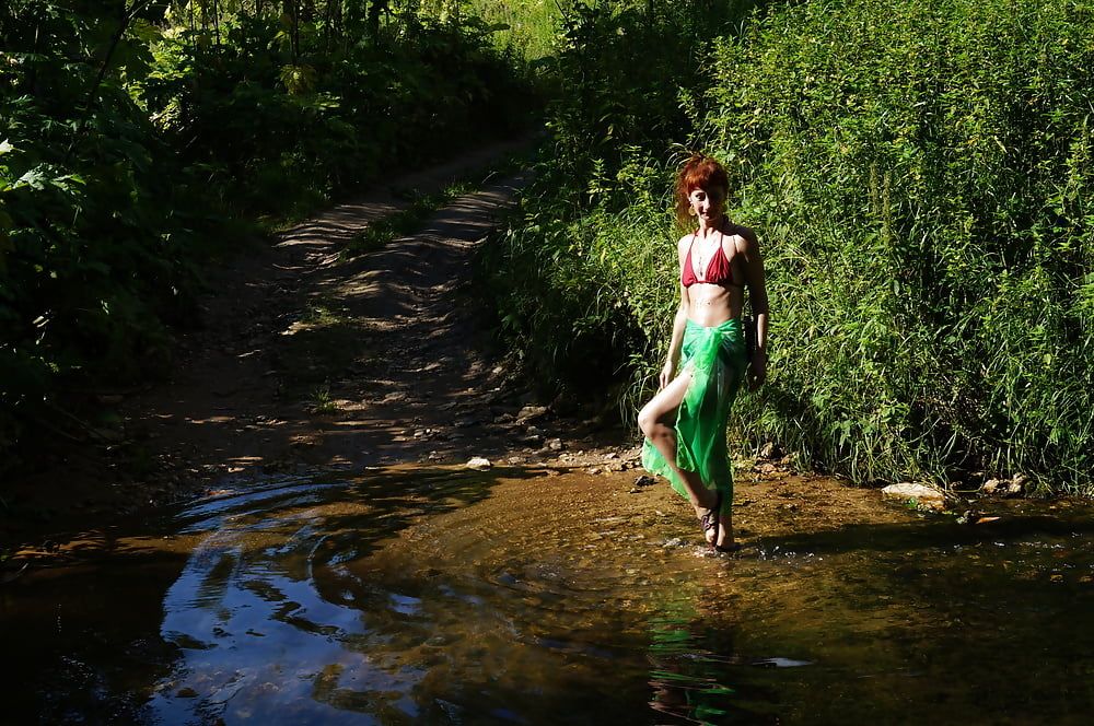 Green Shawl Volga-river #16