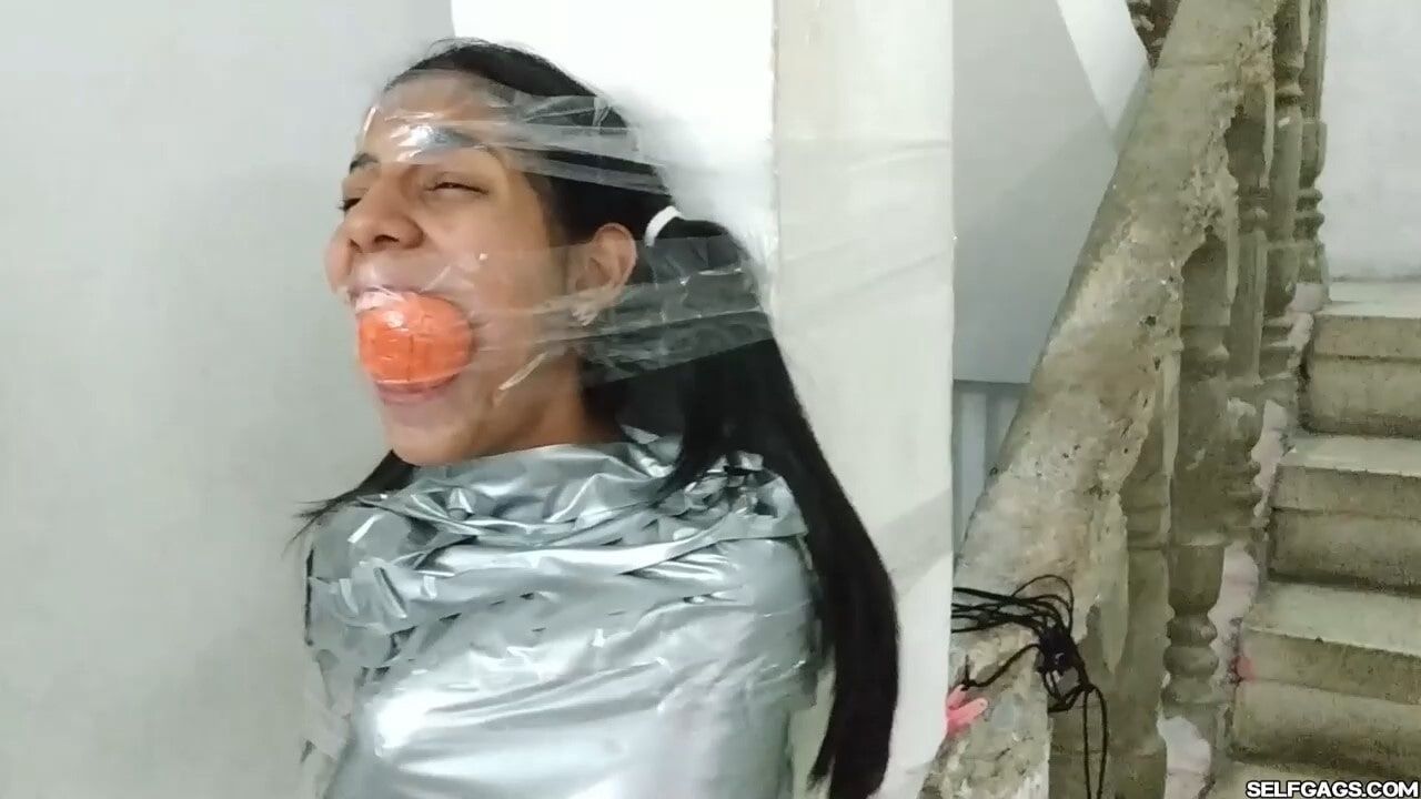 Mummified Latina Slut Mouth Hooked And Helpless #39