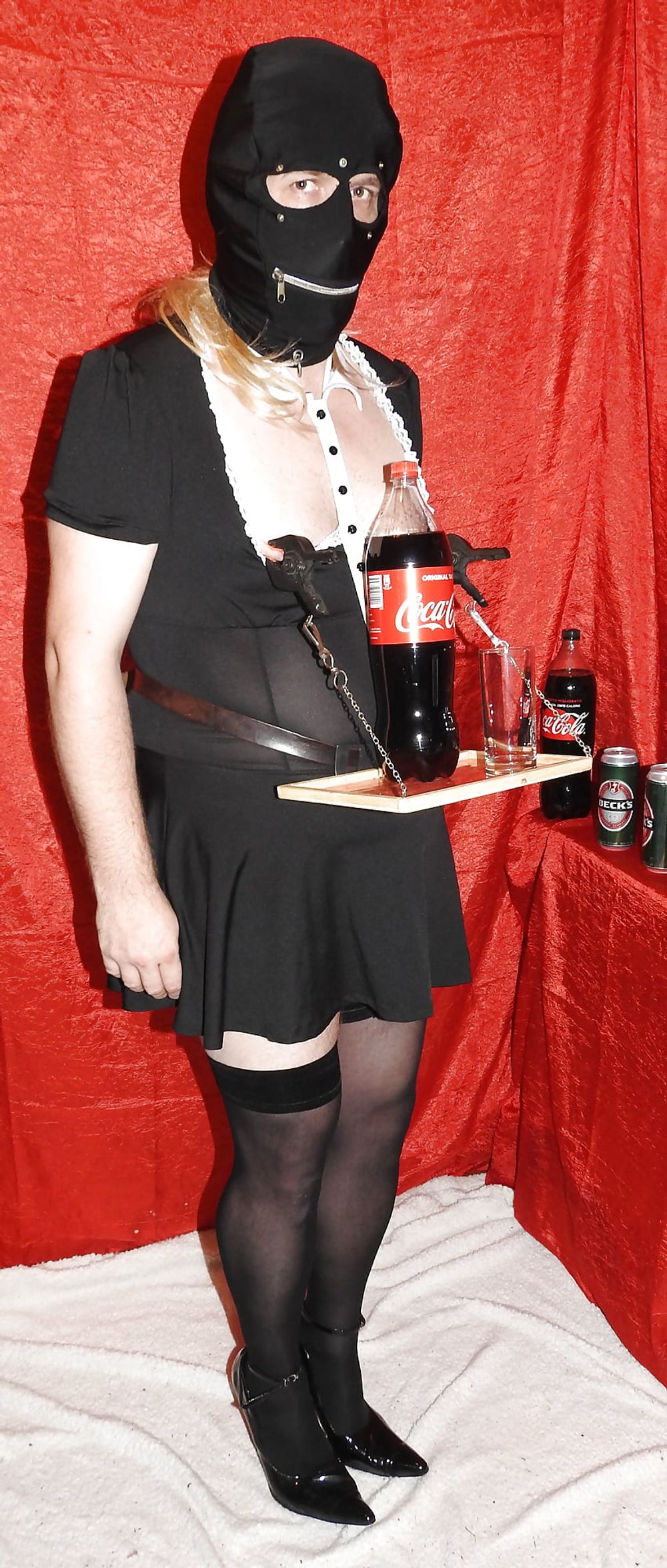 Sissy Maid Served Soft Drink #3