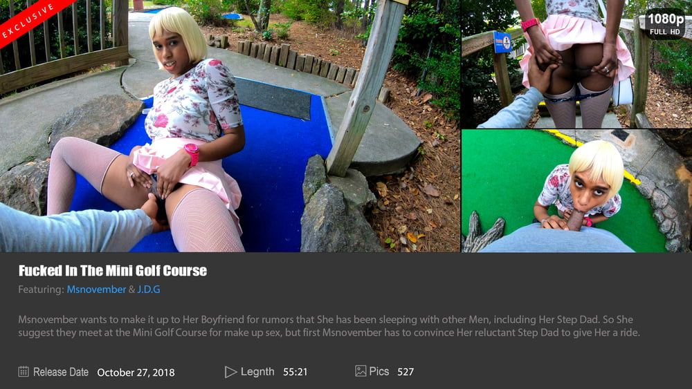 Sheisnovember Young Black Girl Fucked Mini Golf Course