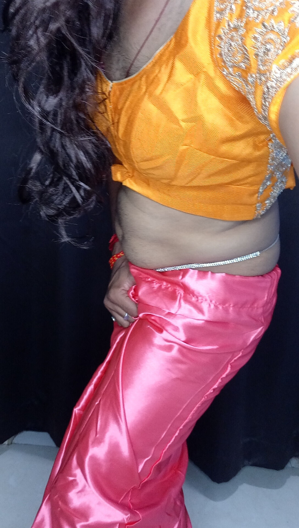 My stepmom last night wear this saree  #53