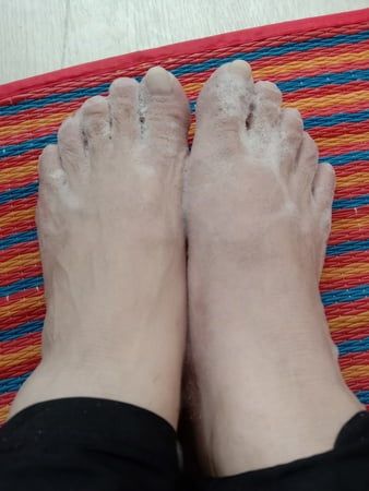 white feet
