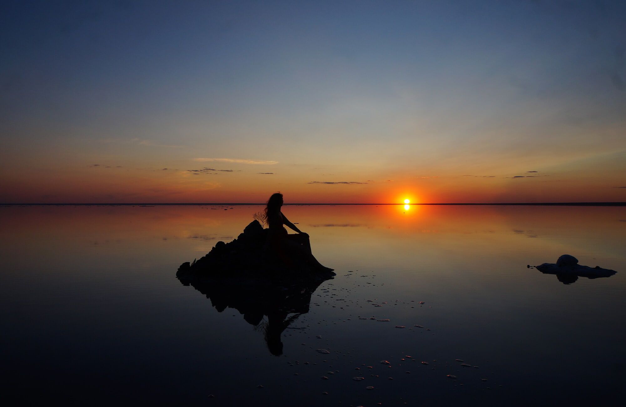 On the salt of the surface during sunset #2