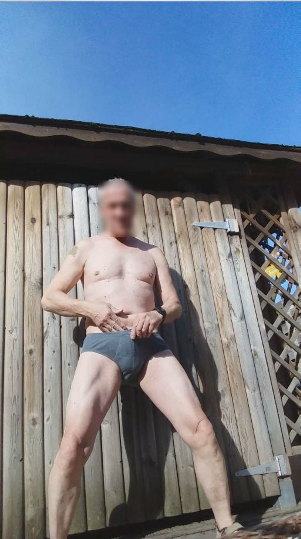 public outdoor brief jerking #7