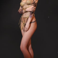 3D Blonde new model Anastasia show her new lingerie