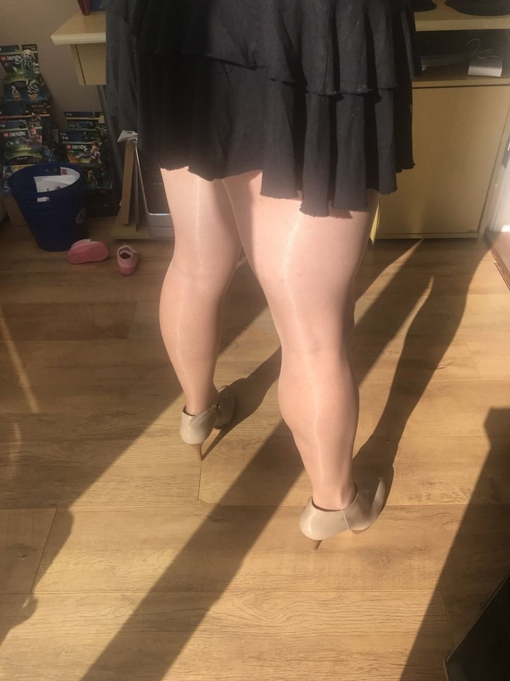 Tan pantyhose in the sun #28