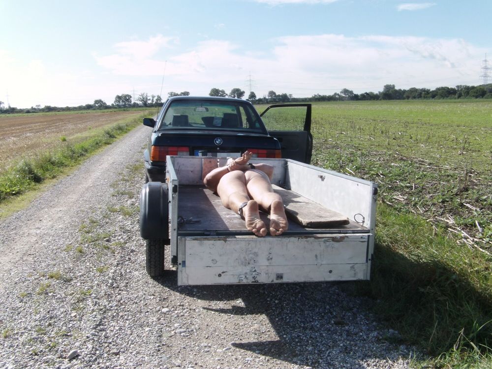 Car Trailer Outdoor Slave Man #12