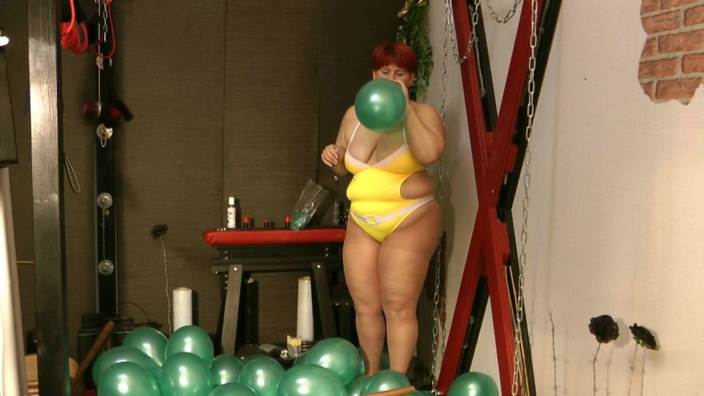 Balloon fun in a bathing suit #26