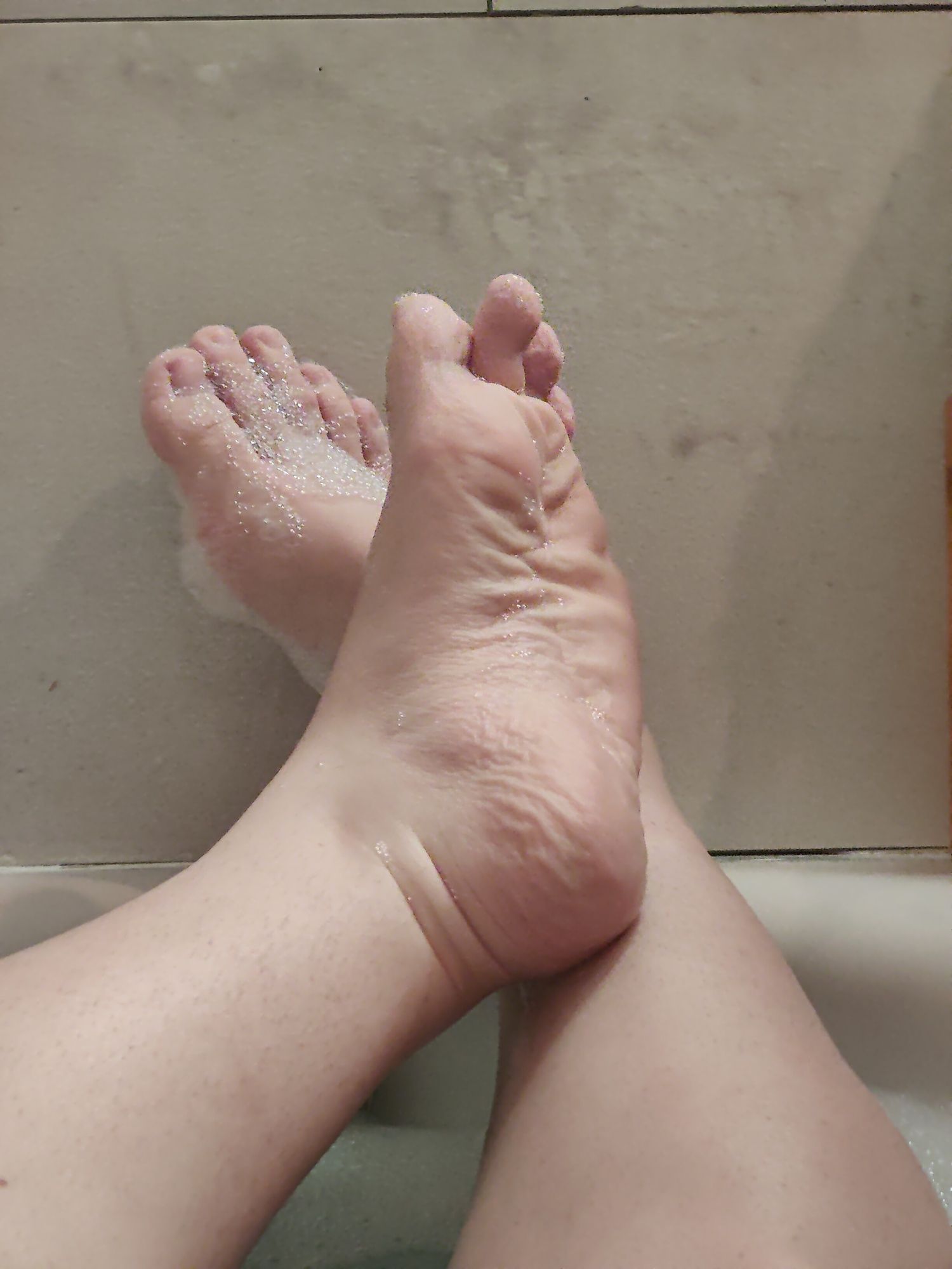 My feet in the bathtub  #2