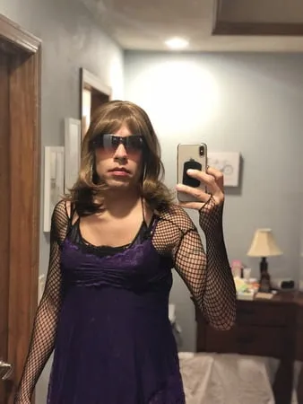 purple teddy and new wig        